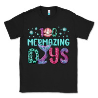 Black 100 mermazing days Classic Tee - MaliasSmallBusiness