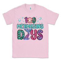 Bubblegum Pink 100 mermazing days Classic Tee - MaliasSmallBusiness