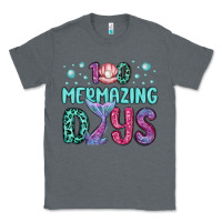 Charcoal Heather 100 mermazing days Classic Tee - MaliasSmallBusiness