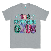 Heather Grey 100 mermazing days Classic Tee - MaliasSmallBusiness