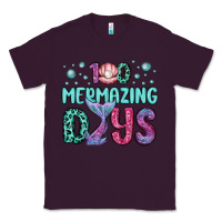 Plum 100 mermazing days Classic Tee - MaliasSmallBusiness