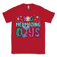 Red 100 mermazing days Classic Tee - MaliasSmallBusiness