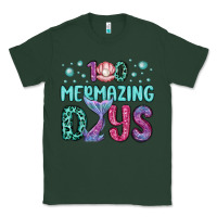 Sports Green 100 mermazing days Classic Tee - MaliasSmallBusiness