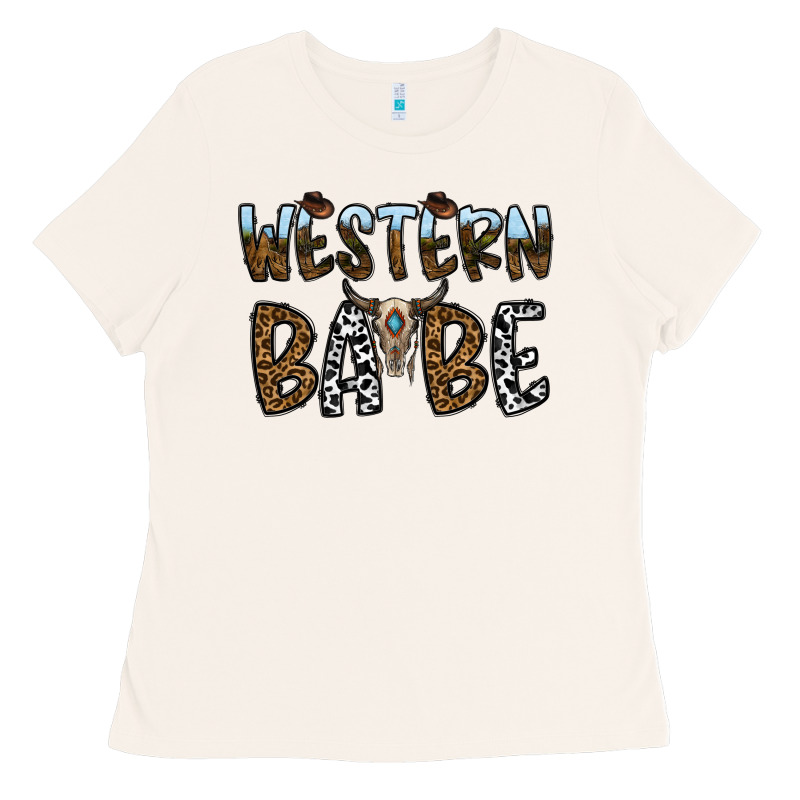 Western Babe Ladies Tee by CowhideDigitalArt | Teevron
