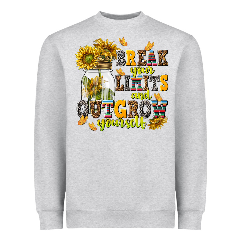 Break Your Limits And Outgrow Yourself Heavyweight Sweatshirt by NancyCooperArtShop | Teevron