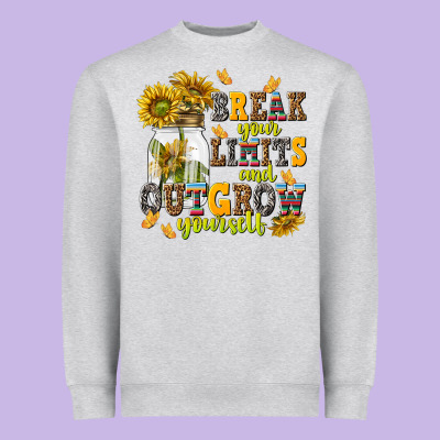Break Your Limits And Outgrow Yourself Heavyweight Sweatshirt Designed By Nancycooperartshop