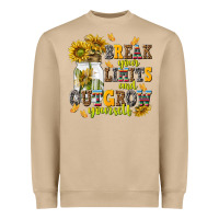 Mushroom break your limits and outgrow yourself Heavyweight Sweatshirt - NancyCooperArtShop