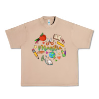 Burro maestra teacher heart doodle Urban Heavy Tee - MaliasSmallBusiness