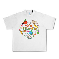 Lunar Rock maestra teacher heart doodle Urban Heavy Tee - MaliasSmallBusiness