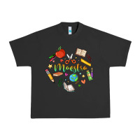 Pigment Black maestra teacher heart doodle Urban Heavy Tee - MaliasSmallBusiness