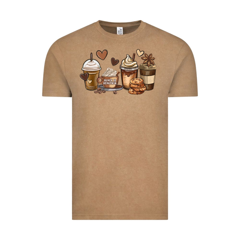 Melanin Afro Coffee Cups Vintage Tee by MaliasSmallBusiness | Teevron