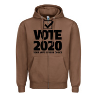 Chestnut USA 2020 President Trump Biden election Zipper Hoodie - Bettercallsaul