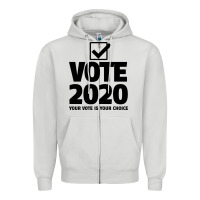 Dove Grey USA 2020 President Trump Biden election Zipper Hoodie - Bettercallsaul