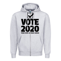 Heather Grey USA 2020 President Trump Biden election Zipper Hoodie - Bettercallsaul