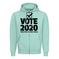 Seafoam USA 2020 President Trump Biden election Zipper Hoodie - Bettercallsaul