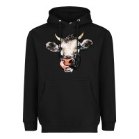Black Cow Heavyweight Hoodie - HowdyJamesFarm