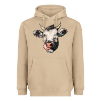 Mushroom Cow Heavyweight Hoodie - HowdyJamesFarm
