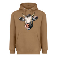 Toasted Coconut Cow Heavyweight Hoodie - HowdyJamesFarm