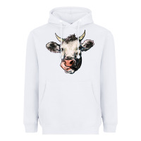 White Cow Heavyweight Hoodie - HowdyJamesFarm