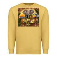 Antique Gold safari life Premium Sweatshirt - TumblerDesignByShophia