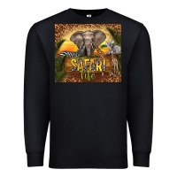 Black safari life Premium Sweatshirt - TumblerDesignByShophia