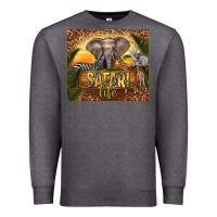Charcoal Heather safari life Premium Sweatshirt - TumblerDesignByShophia