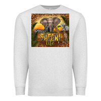 Oatmeal Heather safari life Premium Sweatshirt - TumblerDesignByShophia