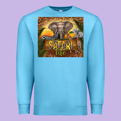 Safari Life Premium Sweatshirt Designed By Tumblerdesignbyshophia