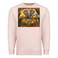 Pale Pink safari life Premium Sweatshirt - TumblerDesignByShophia