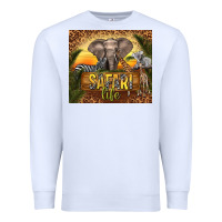 White safari life Premium Sweatshirt - TumblerDesignByShophia