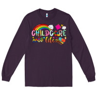 Plum childcare life Long Sleeve Tee - NancyCooperArtShop