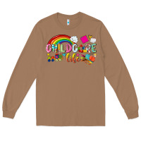 Toasted Coconut childcare life Long Sleeve Tee - NancyCooperArtShop