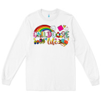 White childcare life Long Sleeve Tee - NancyCooperArtShop