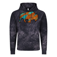 Cloud Black bison Vintage Hoodie - Jasminsmagicworld