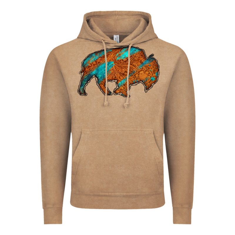 Bison Vintage Hoodie by Jasminsmagicworld | Teevron