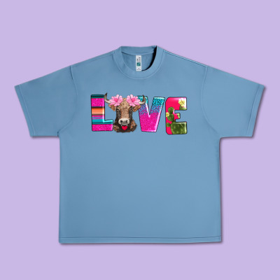 Love With Braunvieh Cow Urban Heavy Tee Designed By Adodesignshop