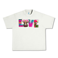 Pistachio love with braunvieh cow Urban Heavy Tee - AdoDesignShop