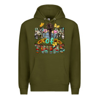 Army Green mom of twins girls mother's day Premium Hoodie - CowGirlArtShop