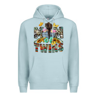 Blue Mist mom of twins girls mother's day Premium Hoodie - CowGirlArtShop