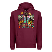 Burgundy mom of twins girls mother's day Premium Hoodie - CowGirlArtShop