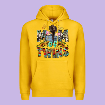 Mom Of Twins Girls Mother's Day Premium Hoodie Designed By Cowgirlartshop