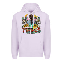 Lilac mom of twins girls mother's day Premium Hoodie - CowGirlArtShop