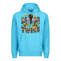 Ocean Blue mom of twins girls mother's day Premium Hoodie - CowGirlArtShop