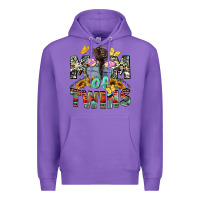 Purple mom of twins girls mother's day Premium Hoodie - CowGirlArtShop