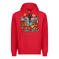 Red mom of twins girls mother's day Premium Hoodie - CowGirlArtShop
