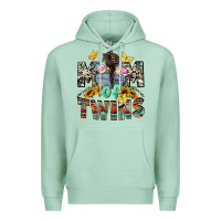 Seafoam mom of twins girls mother's day Premium Hoodie - CowGirlArtShop