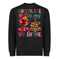 Black chocolate is my valentine Heavyweight Sweatshirt - NancyCooperArtShop