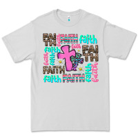 Dove Grey faith with cross Premium Tee - AdoDesignShop