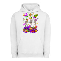 Pigment Lunar Rock Mardi Gras Skeletons Urban Hoodie - BundleAndBundleShop