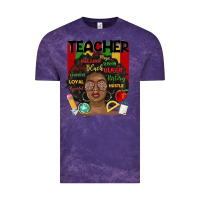 Cloud Purple black woman teacher Vintage Tee - MaliasSmallBusiness